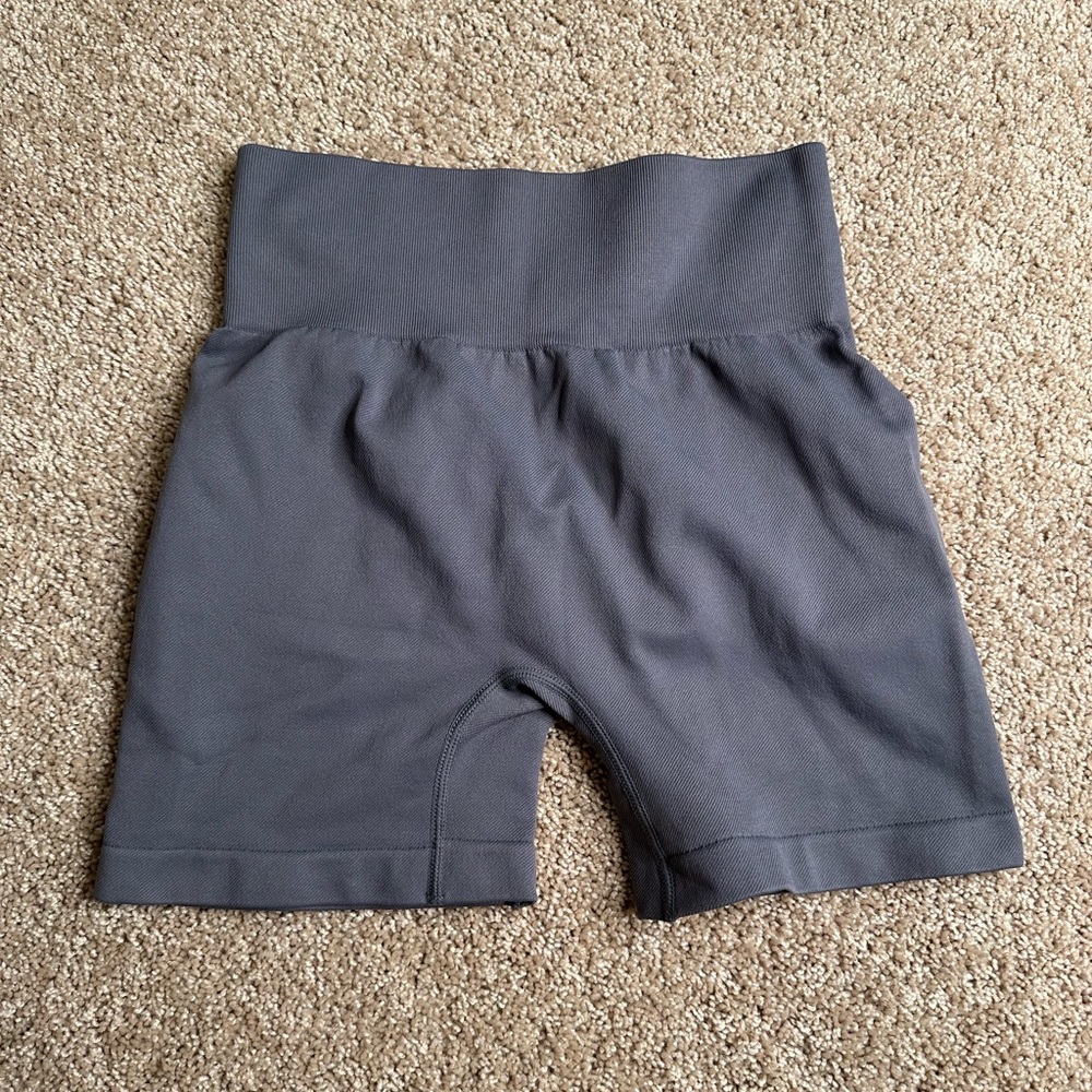 OQQ Gray Biker Shorts‎